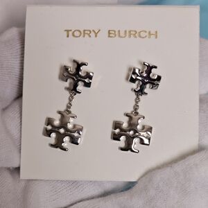 Tory Burch Silver Earrings